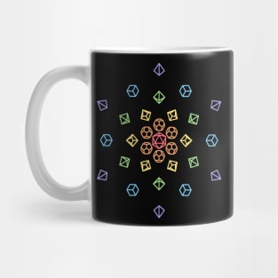 Scattered Rainbow Dice Mug